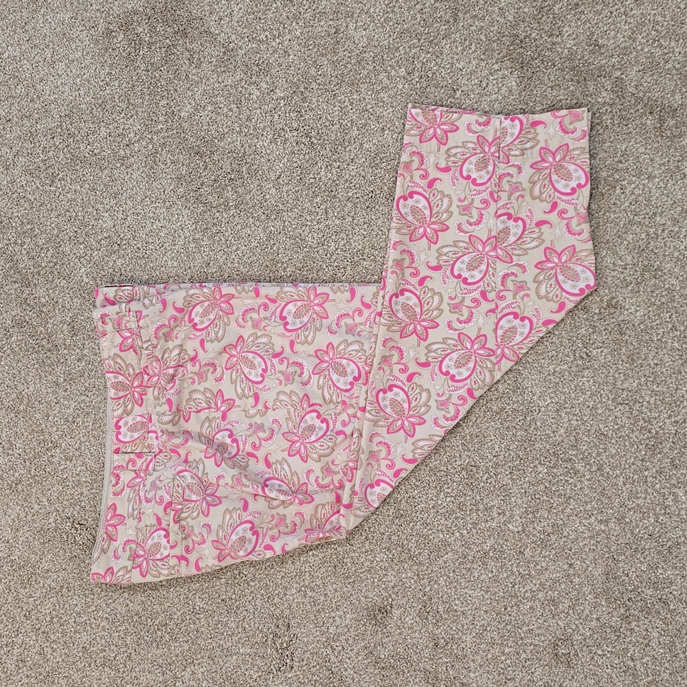 New York & Company Floral Pink Capris